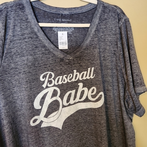 LANE Bryant Baseball Babe t-shirt Size 22/24 NWT - Picture 4 of 8